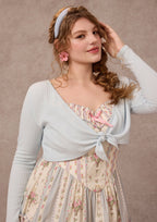 Curve&Plus Strawberry Farm Knit Cardigan（Blue）