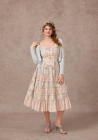 Curve&Plus Strawberry Farm Knit Cardigan（Blue）
