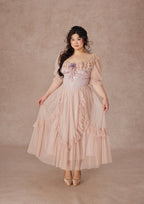 Curve&Plus Violet Mandarin Duck Princess Dress
