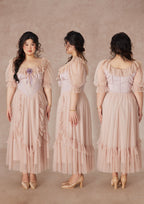 Curve&Plus Violet Mandarin Duck Princess Dress