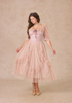 Curve&Plus Violet Mandarin Duck Princess Dress