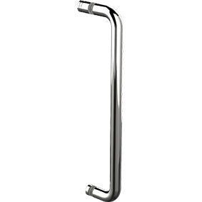 D shower door handle stainless steel, D HANDLE 450mm long, towel rail shower - Image 1
