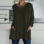 Daliah - T-shirt à manches longues avec poche