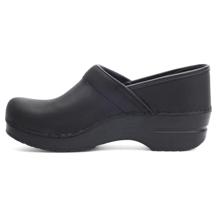 Dansko Professional Clog in Black Oiled Leather