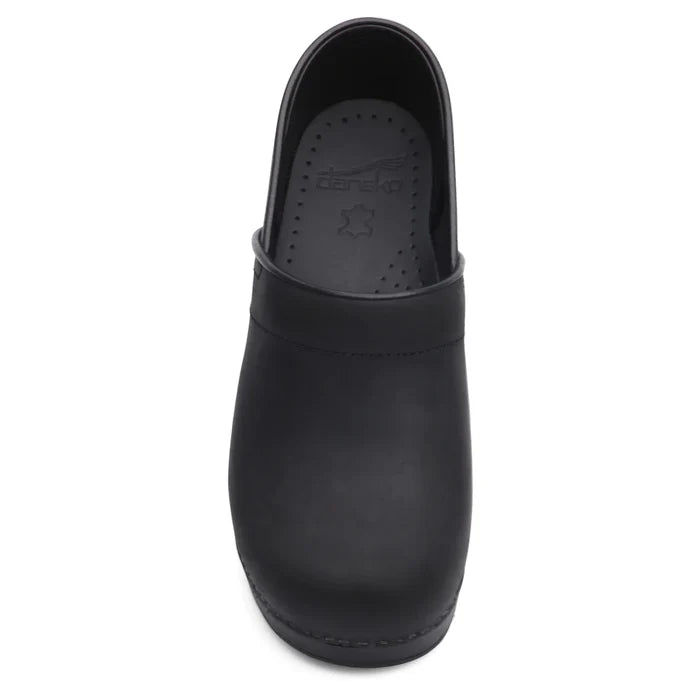 Dansko Professional Clog in Black Oiled Leather