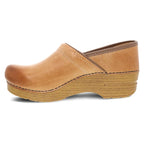 Dansko Professional Clog in Honey Distressed Leather