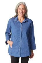 Denim Hidden Placket Shirt - 15219 - Limited Sizes!