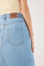 Denim Slit Skirt_4