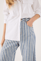 Denim Stripe Twill Pants_2