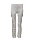 Dolce & Gabbana Ivory Silk Tapered High Waist Pants