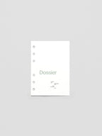 Dossier Planner Dashboard in A6 size.