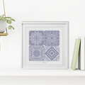 Dutch Tiles Mini Set 19 Blackwork Pattern by Peppermint Purple