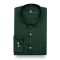 Emerald Green MattMini Textured Cotton Tencel Shirt For Men
