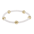 Enewton Admire 14kt Gold-Filled & 3mm Pearl Stretch Bracelet