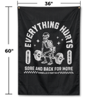 Everything Hurts Gym Flag