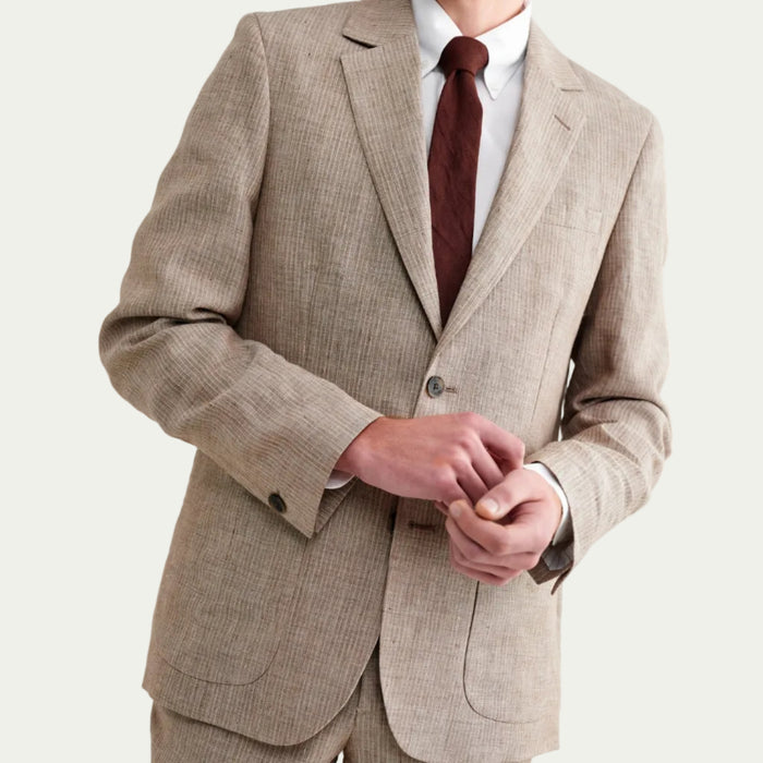 Fintry Blazer in Linen Stripe