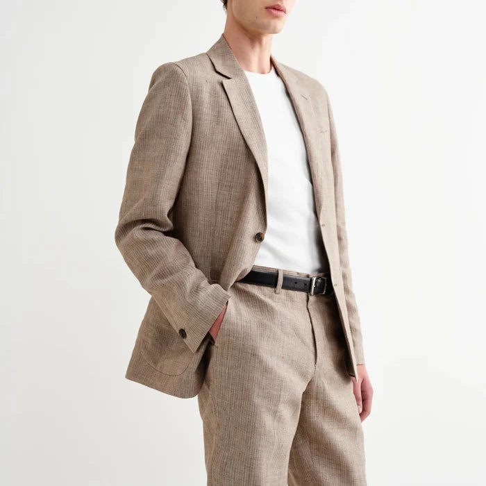Fintry Blazer in Linen Stripe