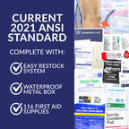 First Aid Kit #16 Metal DOT ANSI Class A