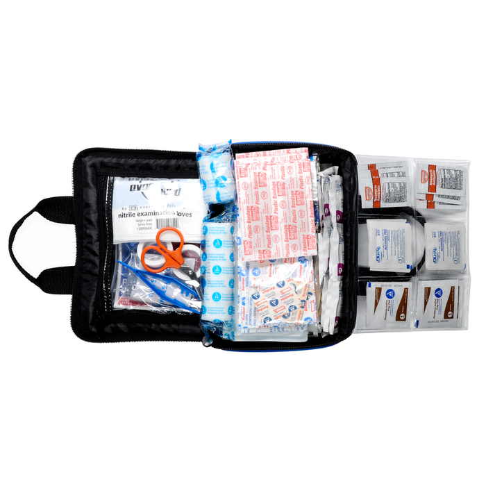 First Aid Kit Blue Bag with Handles MFASCO
