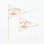 First & Last Day of Eighth Grade Flags {Rainbow}