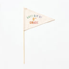 First & Last Day of Eighth Grade Flags {Rainbow}