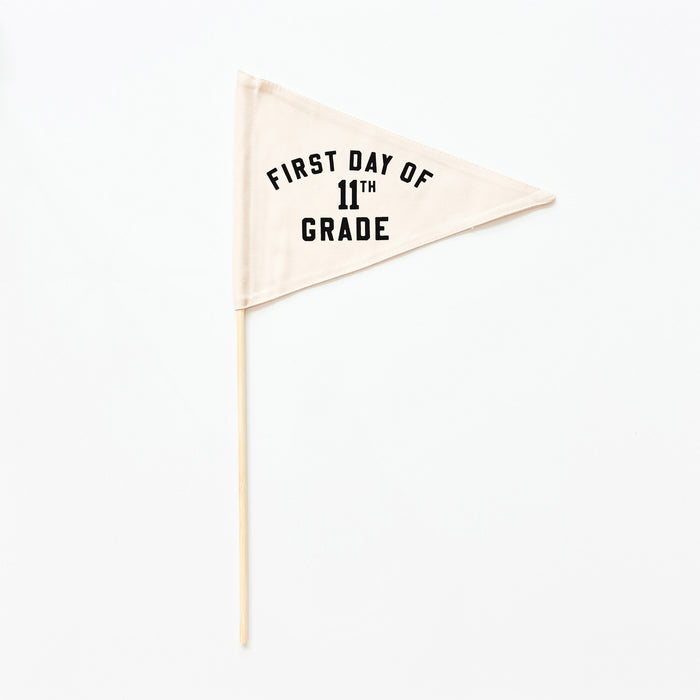 First & Last Day of Eleventh Grade Flags {Black}