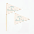 First & Last Day of Eleventh Grade Flags {Blue}