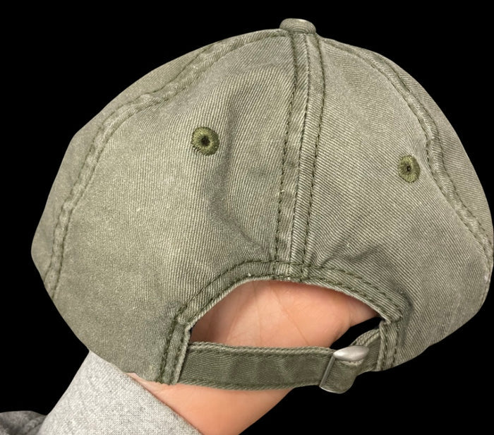 -- FLAWED --Mama Washed Light Green ball cap