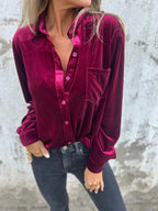 Fleur - Chemise en Velours
