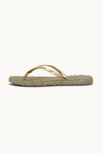 Flip Flop With Glitter - Platin
