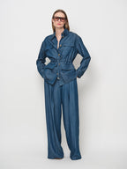 Fluid Wide-Leg Tencel Trousers