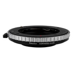 Fotodiox Lens Mount Adapter - Select Contax G SLR Lens to Micro Four Thirds (MFT, M4/3) Mount Mirrorless Camera Body with Built-In Focus Control Dial