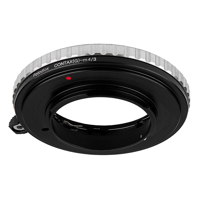 Fotodiox Lens Mount Adapter - Select Contax G SLR Lens to Micro Four Thirds (MFT, M4/3) Mount Mirrorless Camera Body with Built-In Focus Control Dial