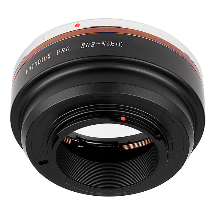 Fotodiox Pro Lens Adapter - Compatible with Canon EOS (EF / EF-S) D/SLR Lenses to Nikon 1-Series Mirrorless Cameras