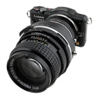 Fotodiox Pro Lens Mount Adapter - Pentax 6x7 (P67, PK67) Mount Lenses to Micro Four Thirds (MFT, M4/3) Mount Mirrorless Camera Body