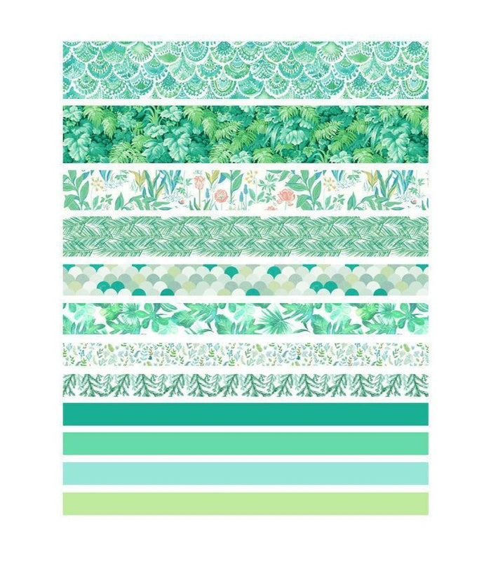 Fresh Green Forest Washi Tape Set - Limited Edition - Original Kawaii Pen