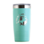 Teal Get Back on the Horse tumbler