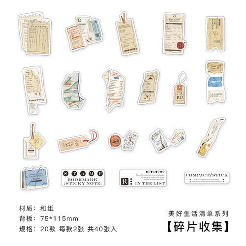 Good Life Series Stickers (4 Designs) - Original Kawaii Pen