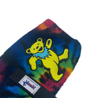Grateful Dead Dancing Bear Tie Dye Fleece Dog Coat