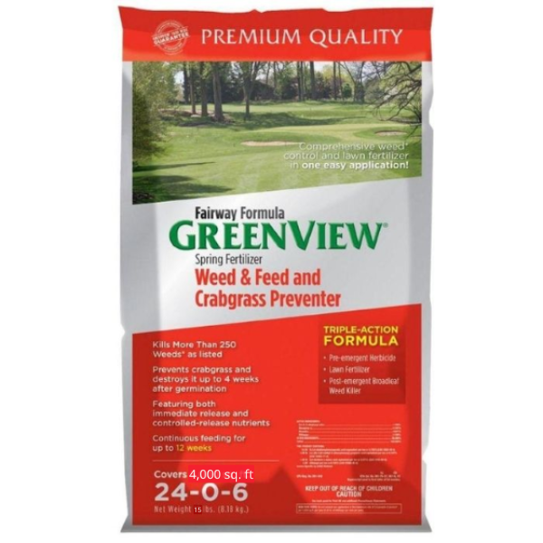 GreenView Fairway Spring Fertilizer Weed & Feed