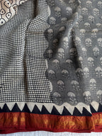 Half and Half Maheswari border chanderi saree