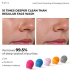 10 TIMES DEEPER CLEAN THAN REGULAR FACE WASH - Removes 99.5% of deep-seated impurities - Dirt - Excess oil - Residual makeup