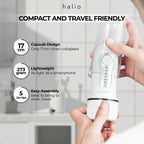 Halio Professional Cordless Oral Irrigator - Compact and Travel Friendly - 17cm Capsule Design, Lightweight (273 gram) (as light as a smartphone), 5 jet tips for easy assembly (ideal to bring to work, travel)