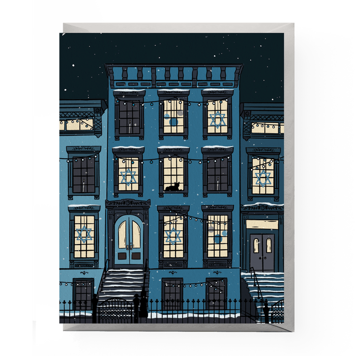 Hanukkah Brownstone Card