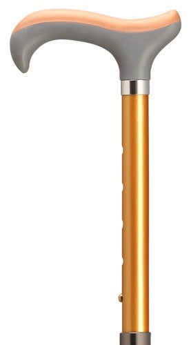 Harvy Aluminum Cane with Soft Touch Derby Handle