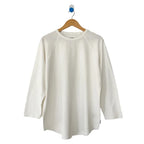 Heavy Cotton Raglan Tee in White