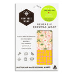 Go-For-Zero-Australia-Honeybee-Wrap-Australia-Reusable-Beeswax-Wraps-Avocado-Lovers-Twin-Pack-Summer-Range