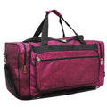 Glitter duffle bag for women, cheer duffle for girls personalized, dance bag essentials, dance personalized items, cheer competition bag, cheer gifts for girls, monogram duffle, hot pink cute duffle, duffle for the gym, duffle bag for the gym, personalized duffle bag for girls.