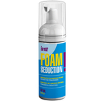 Product shot of the Intt Foam Seduction Intimate Cleansing Foam bottle (50 ML / 1.6 fl.oz) with a clear pump cap.