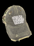 Iowa Hair on Hide Grey Cap